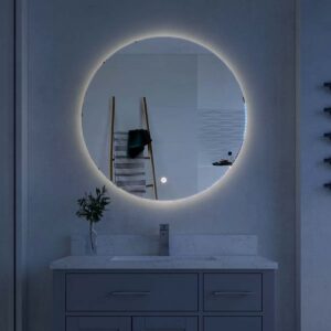 Helena φ32" Bathroom Vanity LED Mirror With Touch Switch11