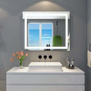 Aurora 36″ x 30″ Bathroom Vanity LED Mirror With Touch Switch01