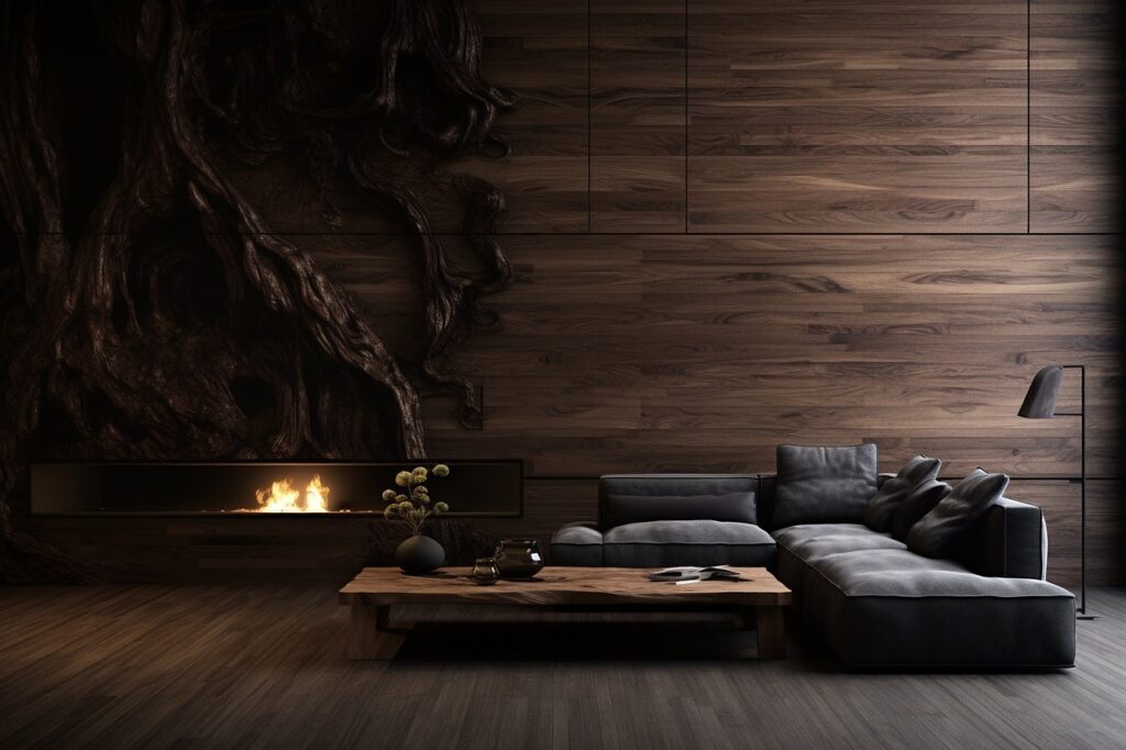 Earthy Tones interior trend 2024